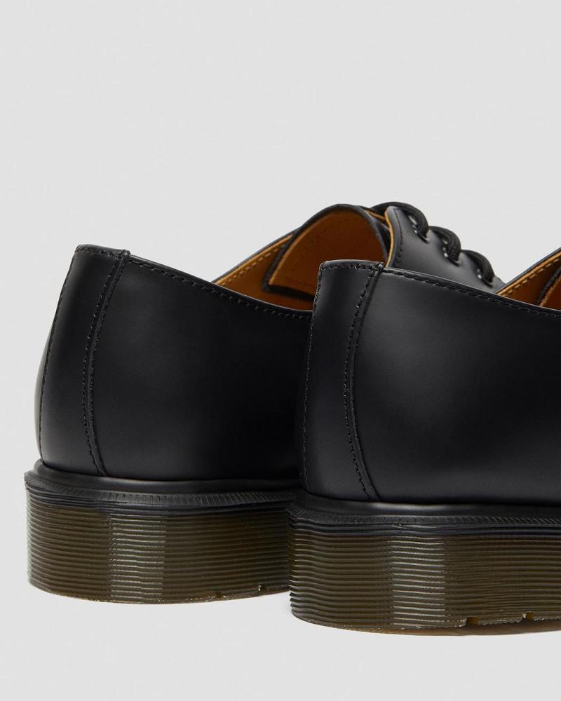 Men's Dr Martens 1461 Plain Welt Smooth Leather Oxfords Shoes Black | AU 601PJJ